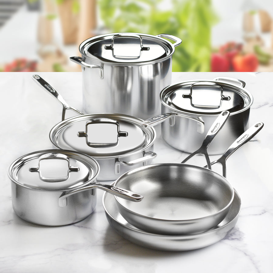Demeyere 5-Plus 10 Piece Stainless Steel Cookware Set