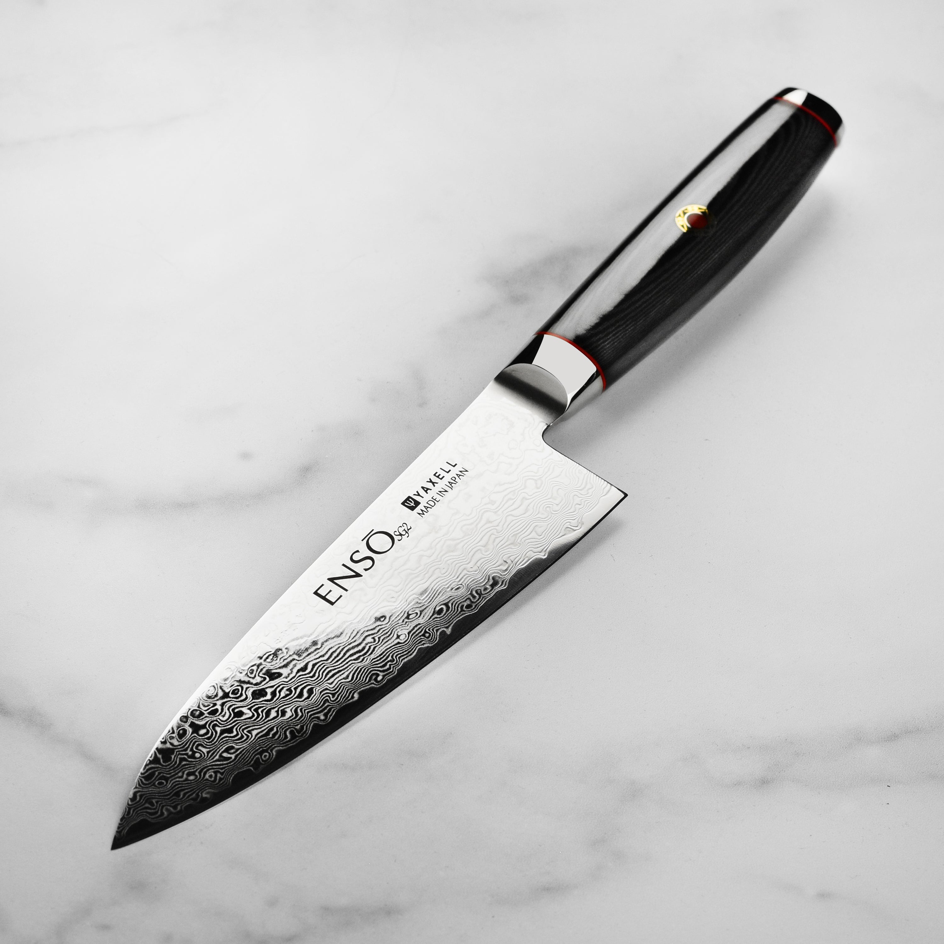 Enso SG2 Chef's Knife 6" Stainless Damascus Cutlery and More