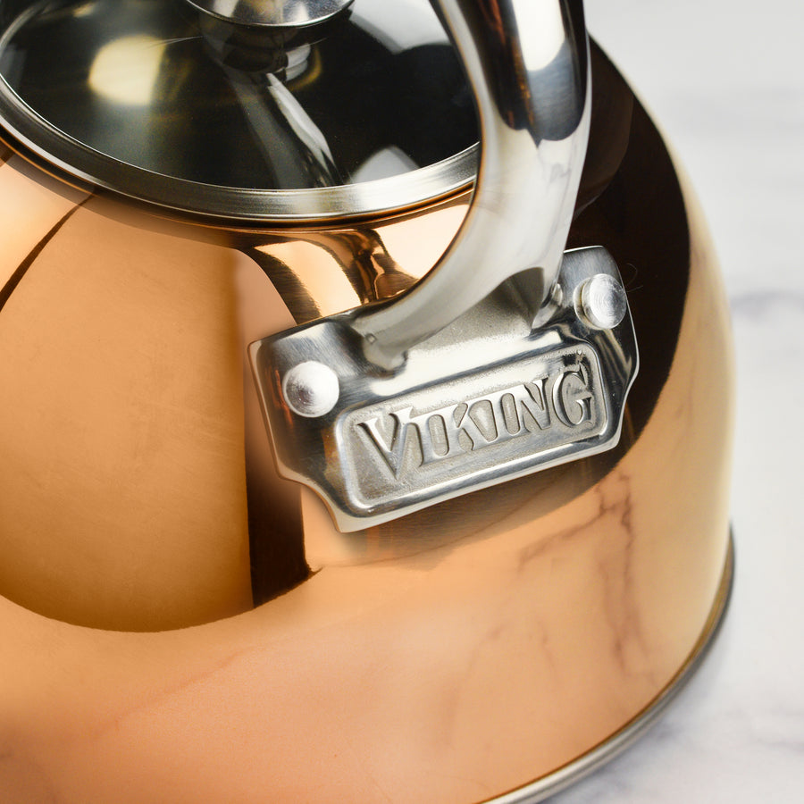 Viking 2.6-Quart Rose Gold Stainless Steel Tea Kettle