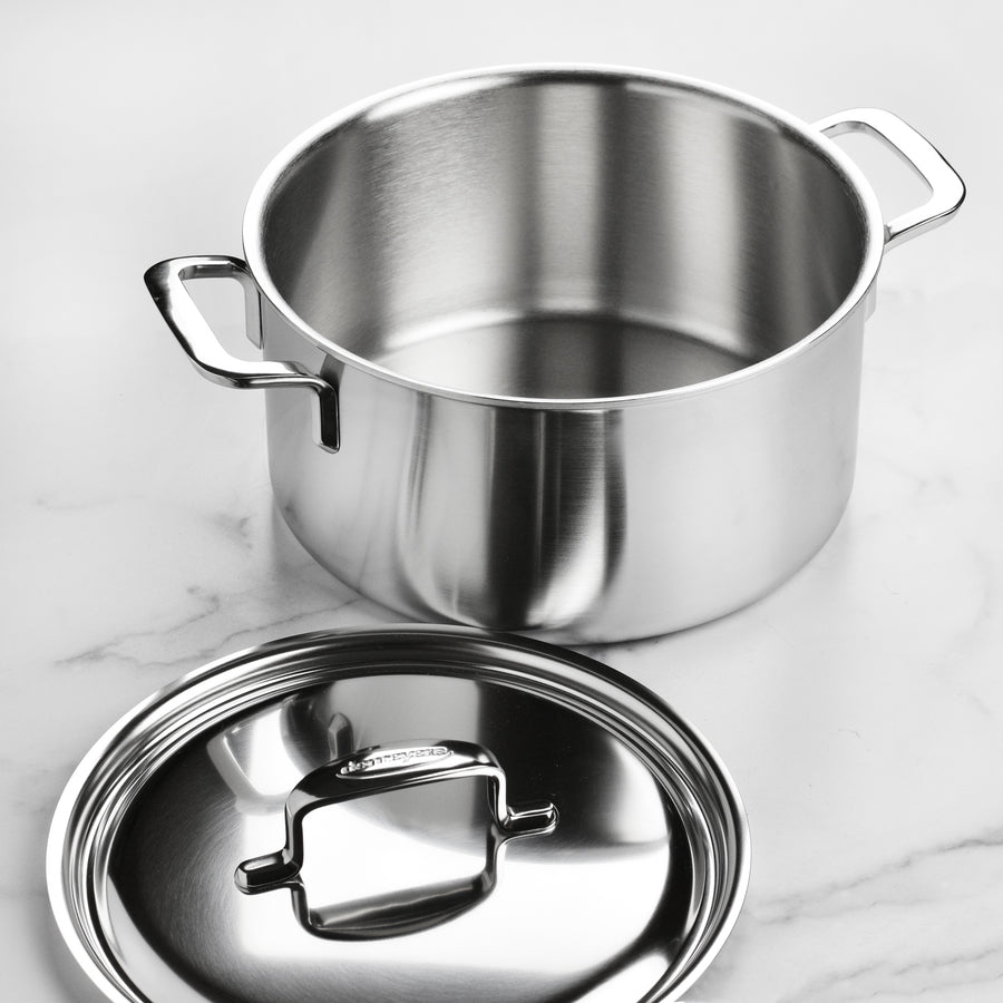 4.5 Qt. Tri-Ply Stainless Steel Rondeau with Lid, Le Creuset