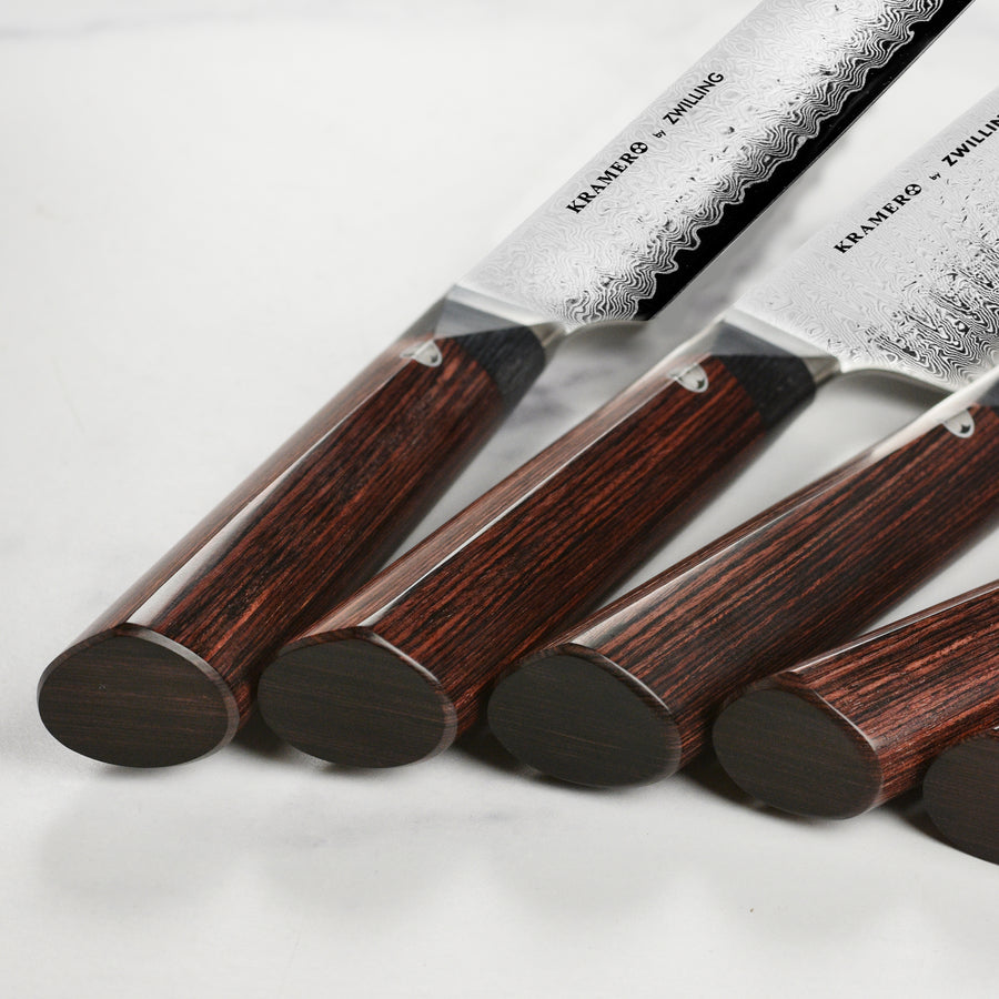 Set of 6 regional knife made with Madreperlato, beige