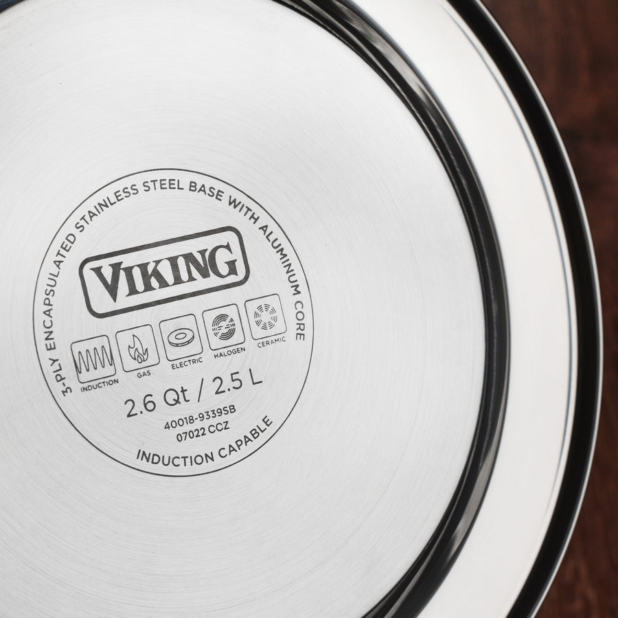 Viking 2.6-Quart Stainless Steel Whistling Tea Kettle, Red – Domaci