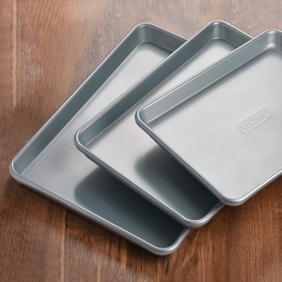 Viking Baking Sheet Set 3 Piece Nonstick Aluminized Steel Cutlery