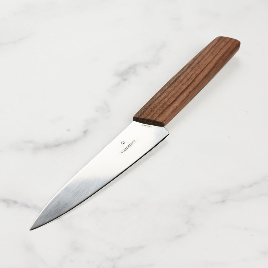 Victorinox Swiss Modern Wood 6-Piece Knife Block Set - Elegant Knife Set  with Countertop Storage