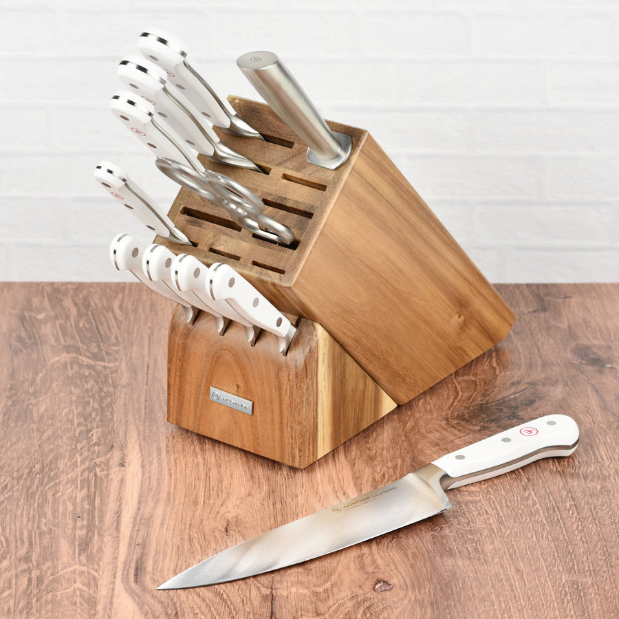 Wusthof Classic White 7-piece knife block set