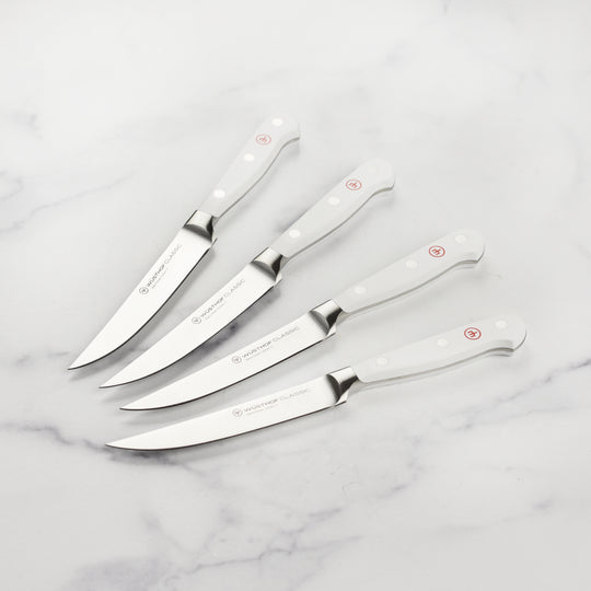Wusthof Classic White 4 Piece Steak Knife Set