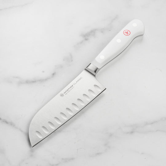 Wusthof Classic White 5" Hollow Edge Santoku Knife