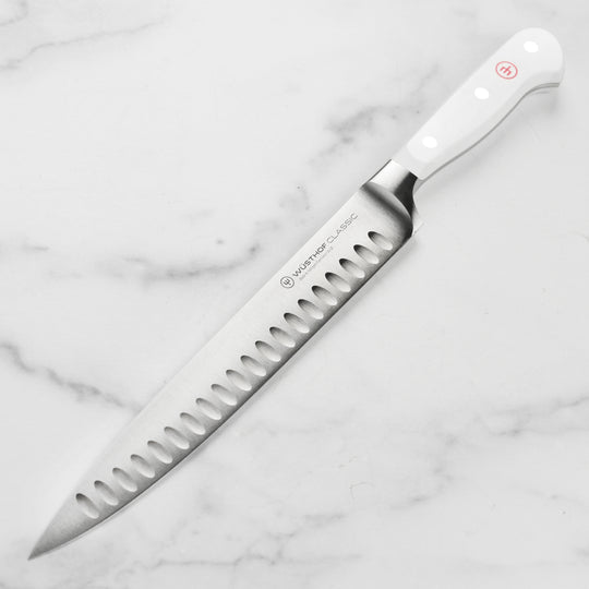 Wusthof Classic White 9" Hollow Edge Carving Knife