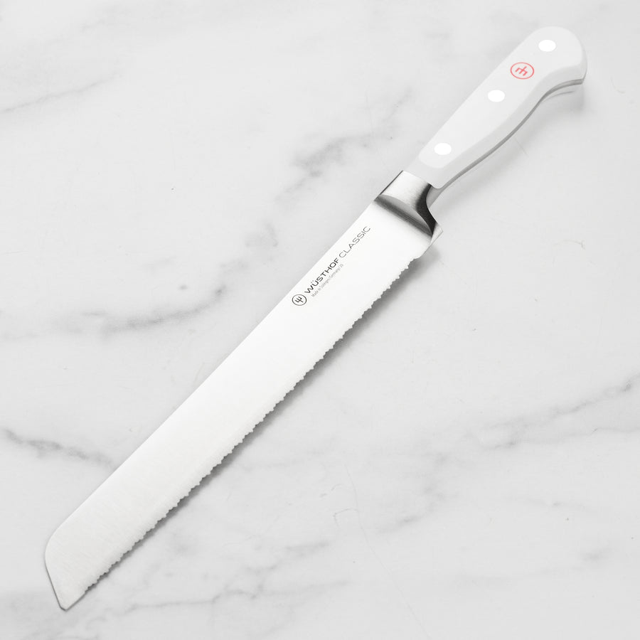 Wusthof Classic White 9" Double Serrated Bread Knife