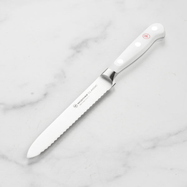 Wusthof Classic White Serrated Utility Knife - 5