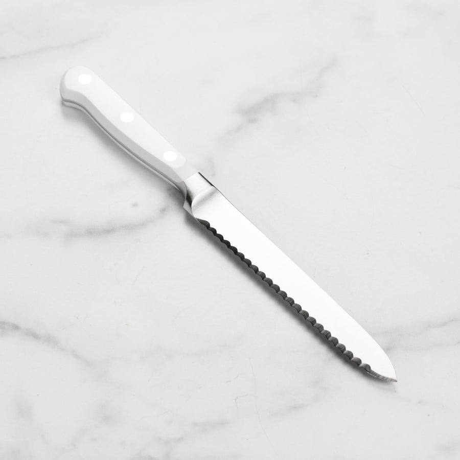 Wusthof Classic White 5" Serrated Utility Knife