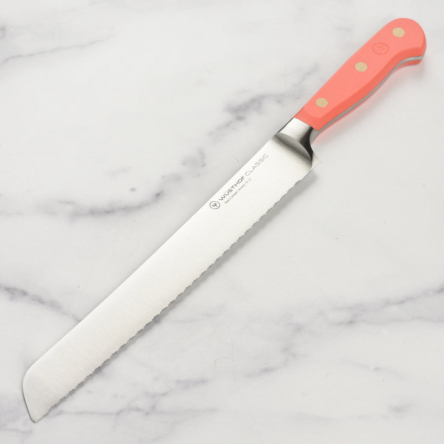Wusthof Classic 9" Coral Peach Double Serrated Bread Knife
