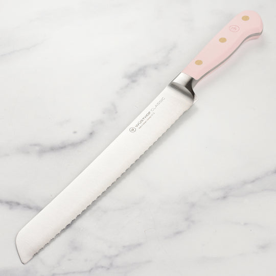 Wusthof Classic Pink Himalayan Salt 9" Double Serrated Bread Knife