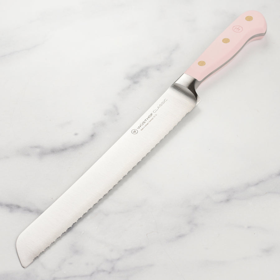Wusthof Classic 9" Pink Himalayan Salt Double Serrated Bread Knife