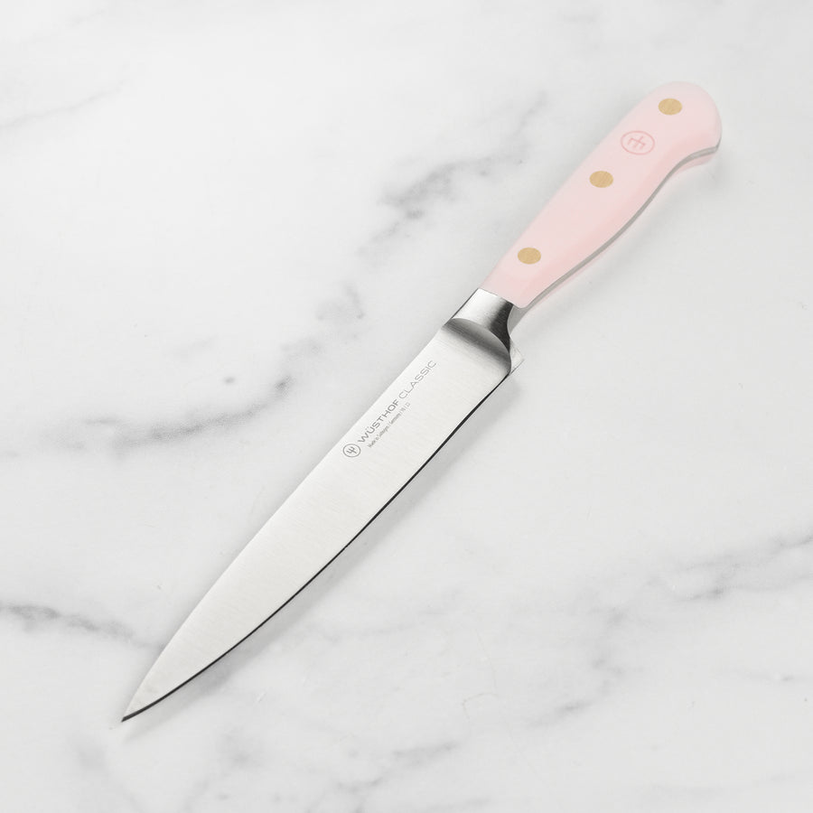 WÜSTHOF Classic Pink Himalayan Salt 5 Serrated Utility Knife