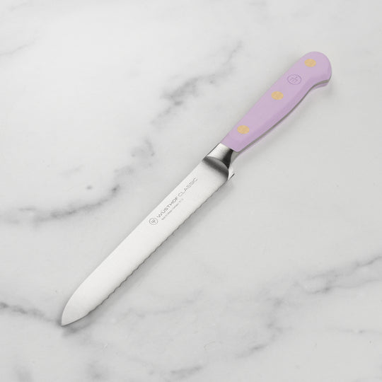 Wusthof Classic Purple Yam 5" Serrated Utility Knife