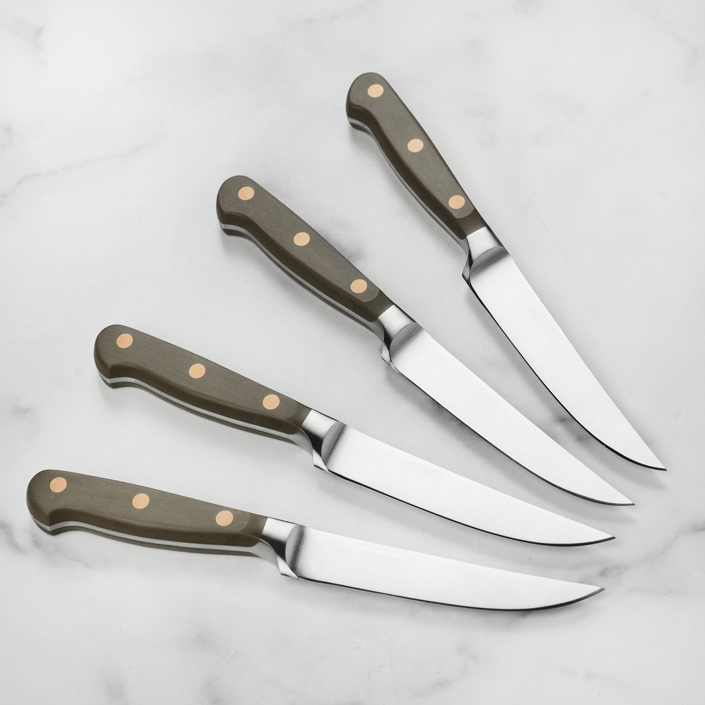 Wusthof Classic Steak Knife Set - 4 Piece Velvet Oyster – Cutlery and More