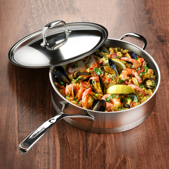 Demeyere Atlantis 5.1-quart Stainless Steel Saute Pan