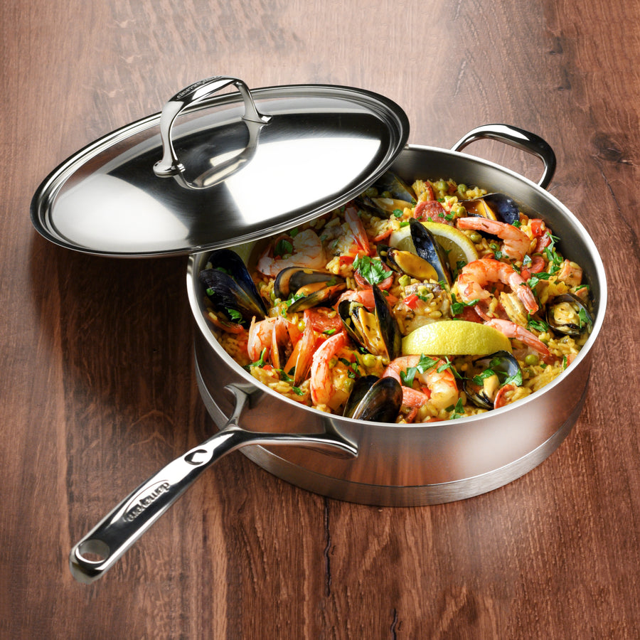 D5 Stainless 5-ply Cookware, Essential Saute Pan, 6 Quart