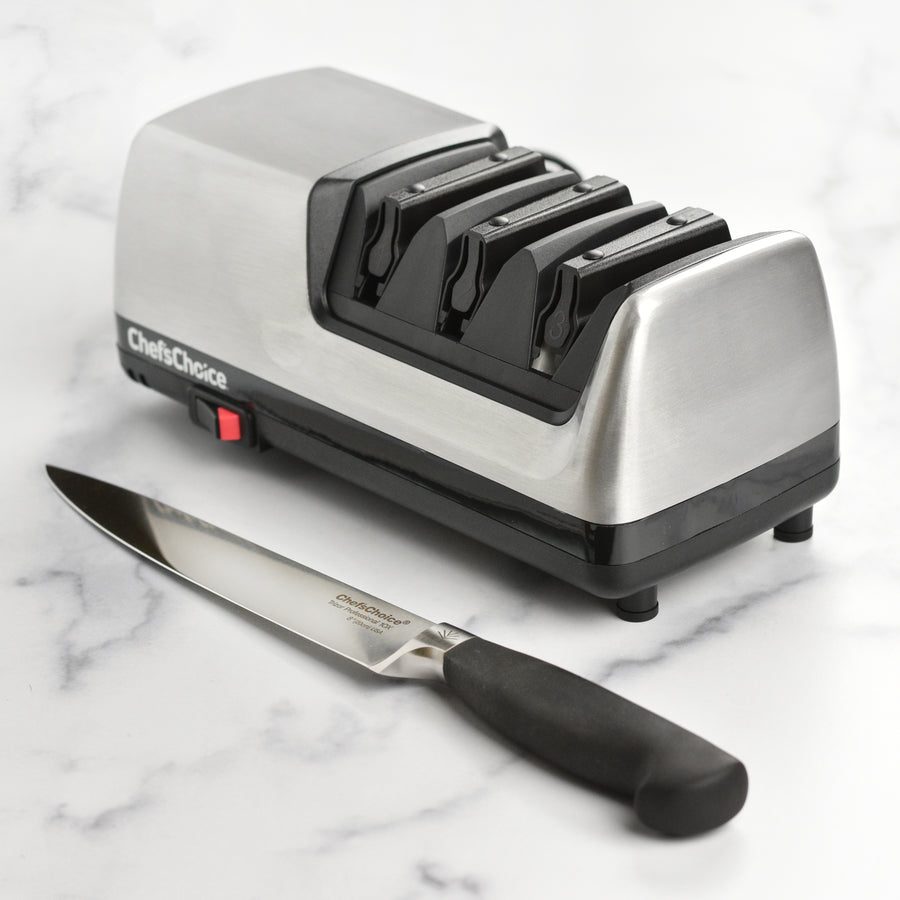 Chef's Choice 15 Brushed Metal Trizor Electric Knife Sharpener