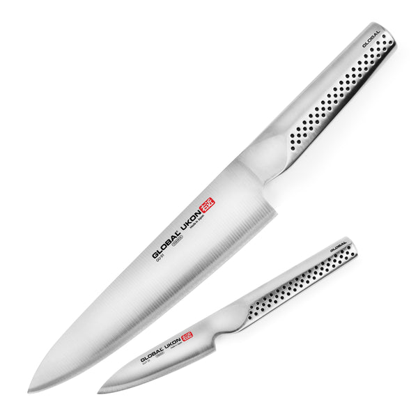 Global Ukon 2 Piece Chef's & Paring Knife Set