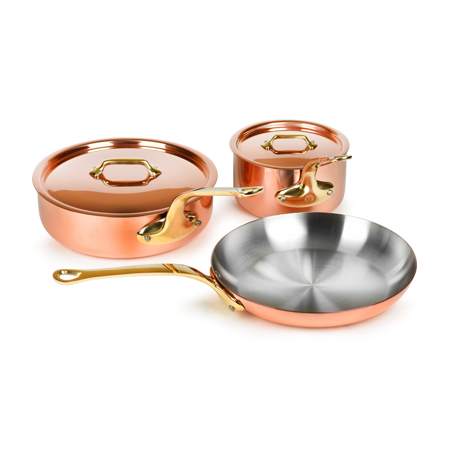 Mauviel Copper 12-Piece Cookware Set  Mauviel, Copper cookware, Copper  cookware set