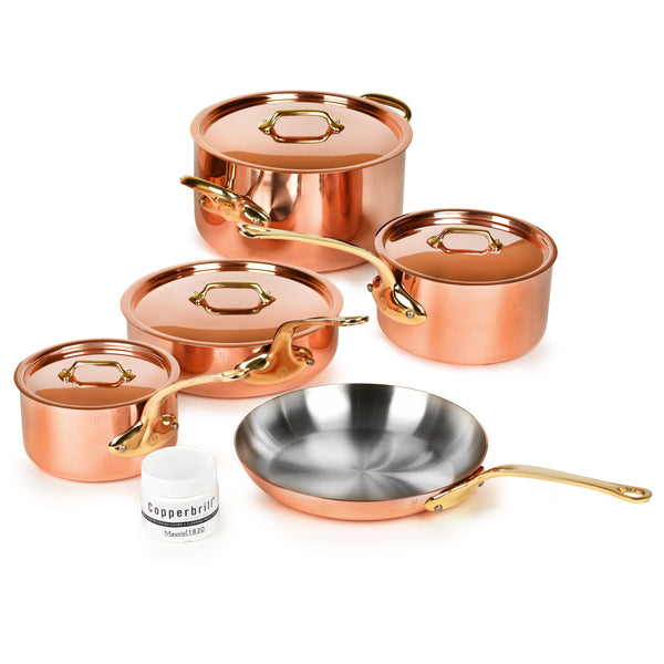  Siviss Handmade Embossed Copper Cookware Sets