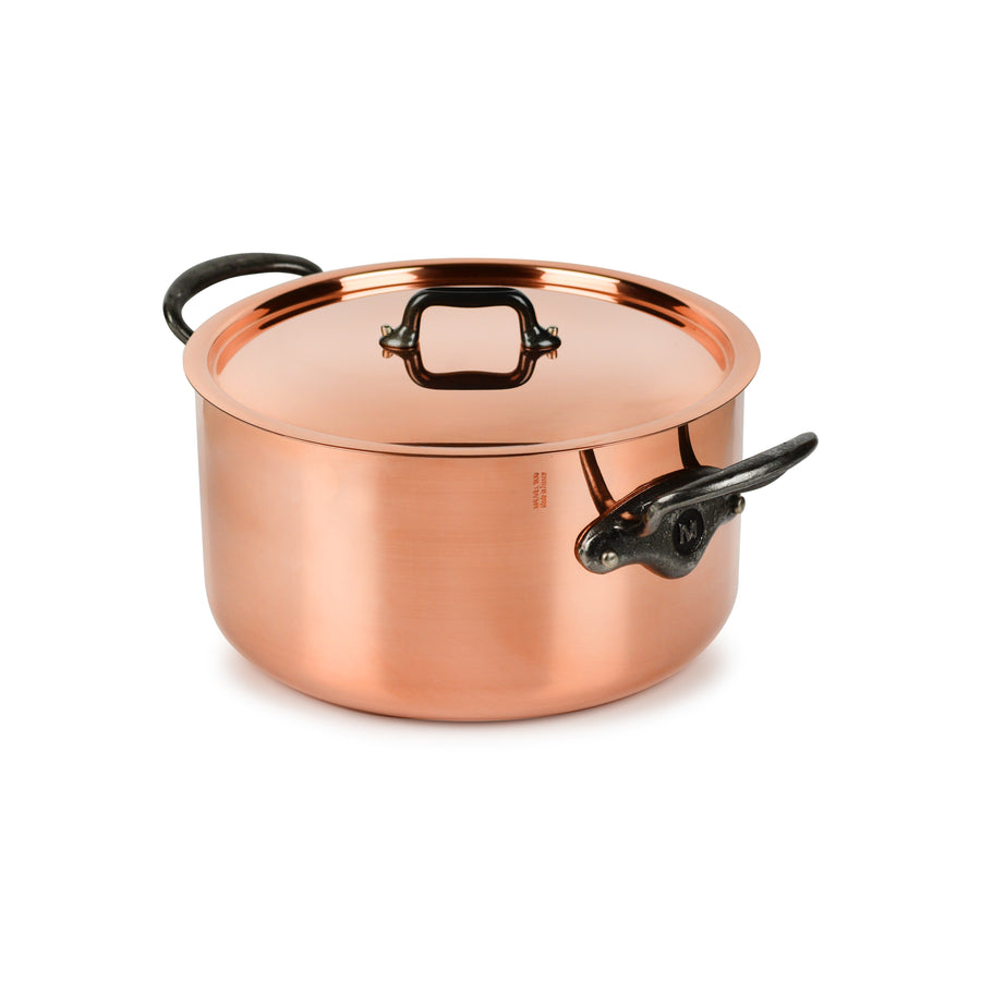 Copper Sauce Pot, 2.5 Quart with Lid