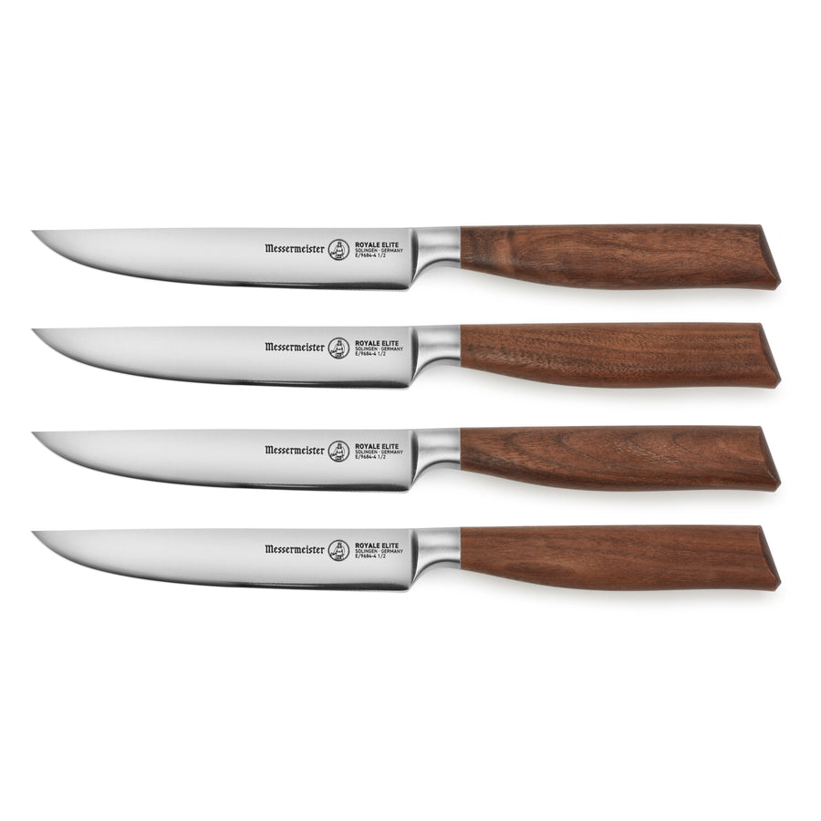 Messermeister Royale Elite 4 Piece Fine-Edge Steak Knife Set