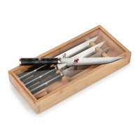 Miyabi Kaizen Steak Knife Set with Bamboo Case - 4 Piece – Cutlery