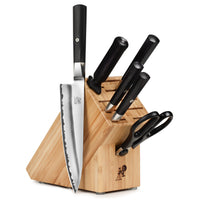沸騰ブラドン Piece 7 - Set Block Knife Koh Miyabi – More and Cutlery ライト・ランタン