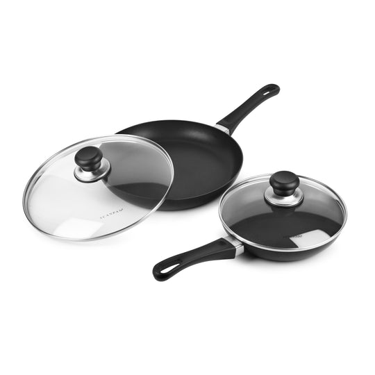 Scanpan Classic 8 & 10.25" Nonstick Fry Pan Set with Lids