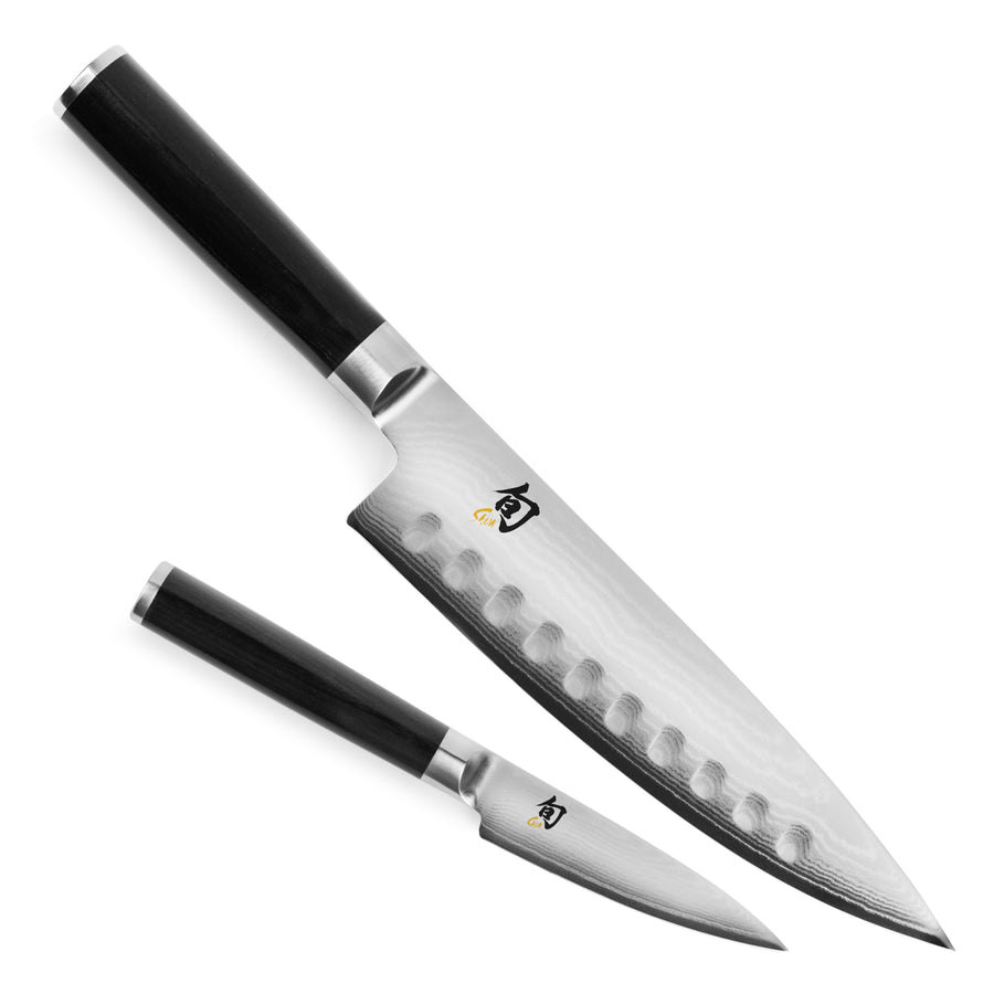 Shun Classic 8" Hollow Edge Chef's Knife & Paring Knife Set