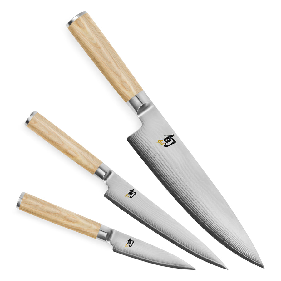 Shun Classic Blonde Knife Set 3 Piece Cutlery And More
