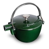 割引購入 Staub La Theiere Teapot - 1-qt Cast Iron - Basil – Cutlery 調理器具