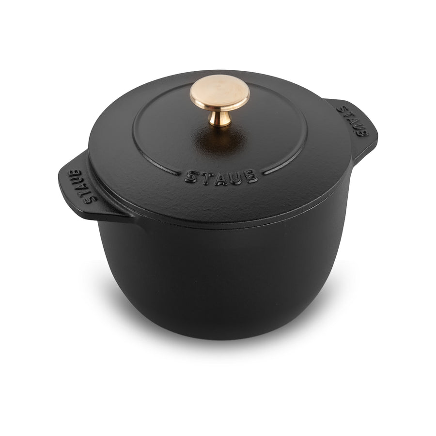 Staub Cast Iron - Specialty Items 1.5 qt, Petite French Oven, black matte