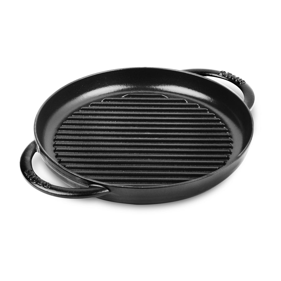 Staub 10" Matte Black Round Grill Pan