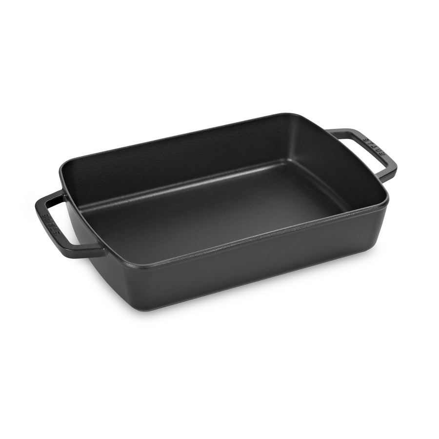 Staub Cast Iron 12-inch Square Grill Pan - Matte Black, 12-inch - Foods Co.