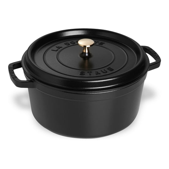 Staub 9-quart Matte Black Round Dutch Oven