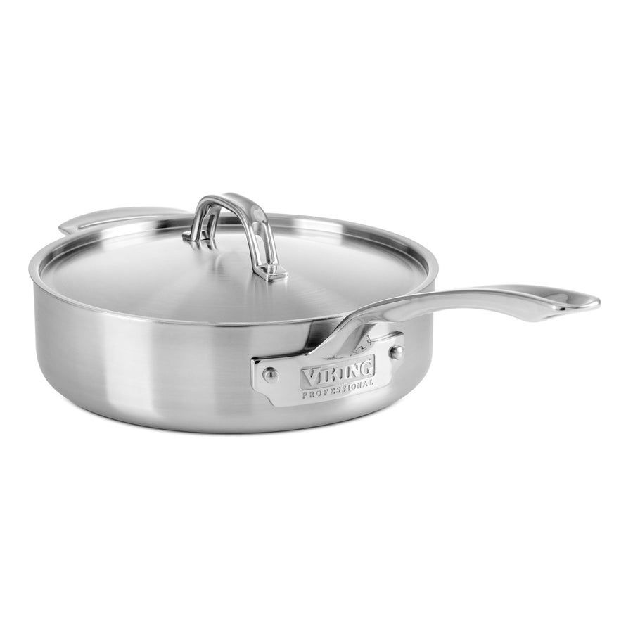 Viking Contemporary 3 Ply 4.8 Quart Saute Pan with Lid