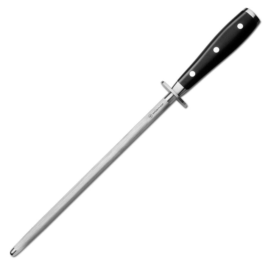 Honing Steel Knife Sharpening Rod 12 inches, Premium Carbon Steel