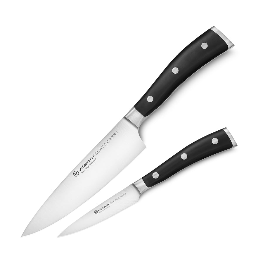 WÜSTHOF Classic 2-Piece Hollow Edge Chef's Knife Set