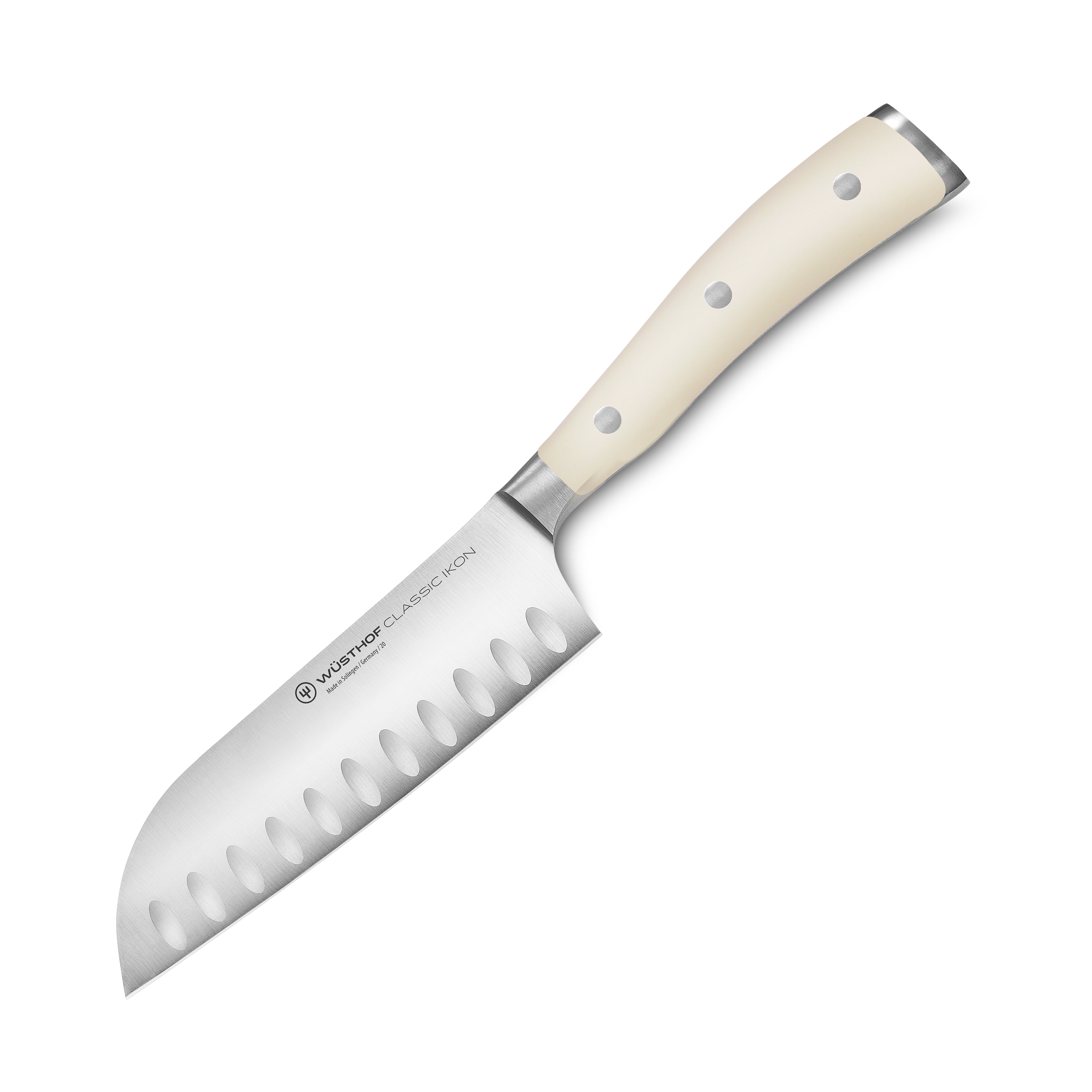 Wusthof Classic Ikon Creme Santoku Knife - 5" Hollow Edge