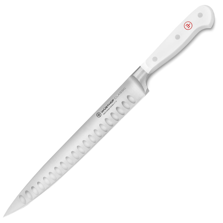 Wusthof Classic White 9" Hollow Edge Carving Knife