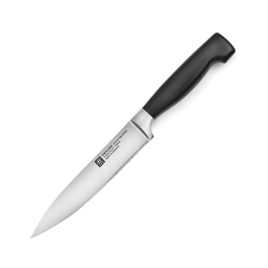ZWILLING Coltello Per Verdure 38580-091-0 – Acciaio Inox, Manico Nero Ergonomico, 18x7x3 Cm