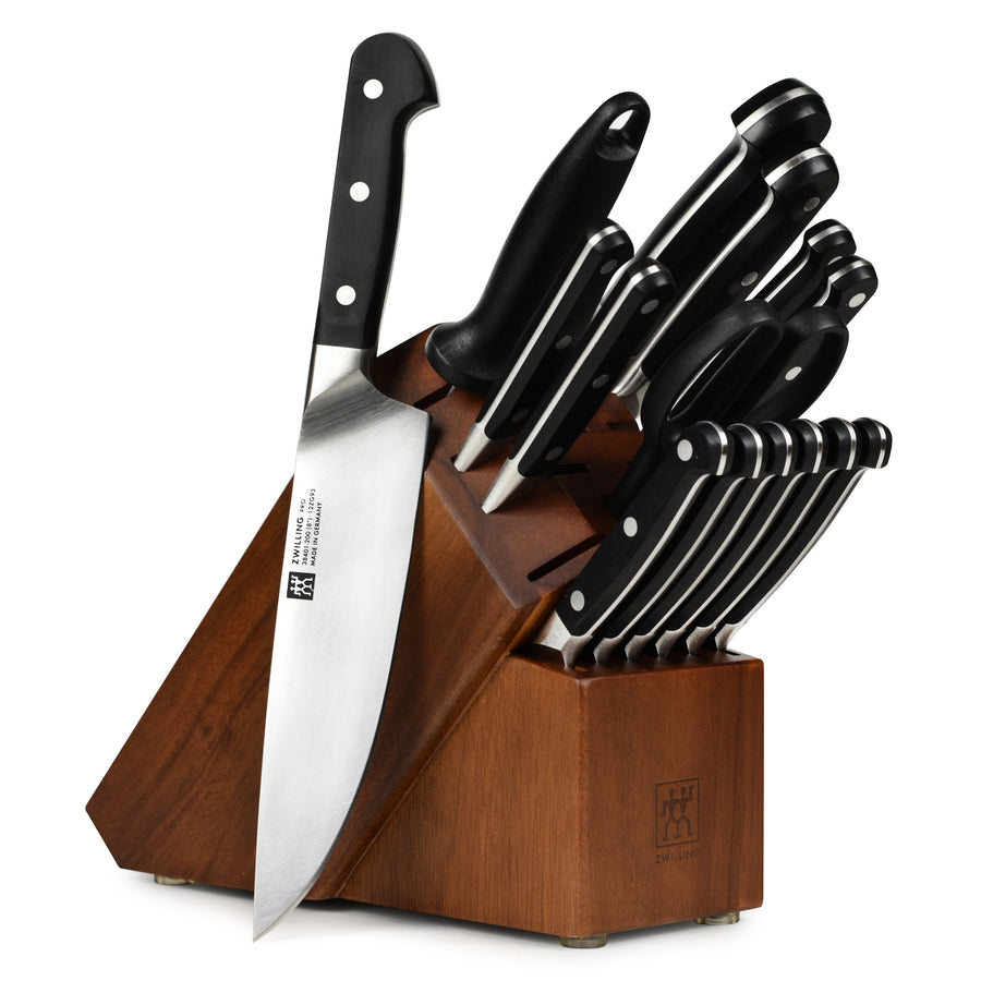 Henckels Classic 16-piece Knife Block Set, Chef's Knife, Serrated