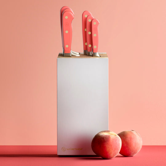 Wusthof Classic Coral Peach 8 Piece Knife Block Set